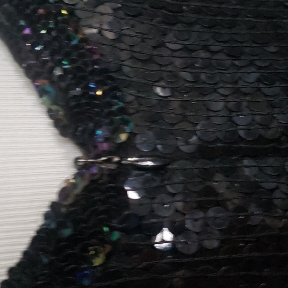 Linsiano Silk sequin dress size large Vintage - Picture 5 of 11